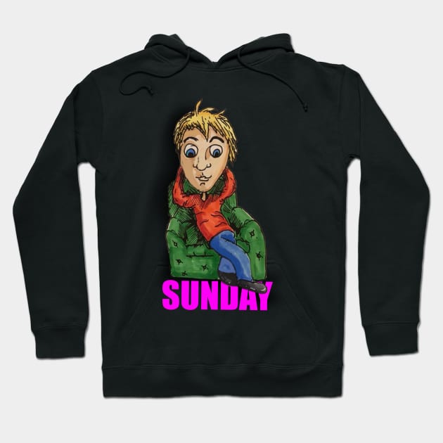 Lazy Sunday Hoodie by coIllustrations93